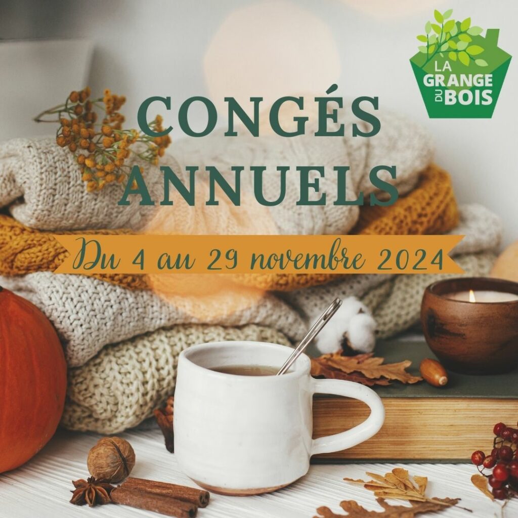 congés annuels du 4 au 29/11/2024